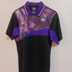 YONEX テニスウェア 黒紫・ハーフパンツ 黒