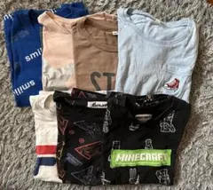 男の子130cmTシャツ 多色 7枚セット