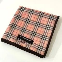 【未使用】BURBERRY バーバリー ピンク ノバチェック ハンカチ