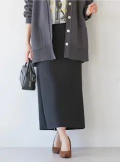 状態良好！AMERICAN HOLIC★針抜きリブタイトスカート★M ブラック