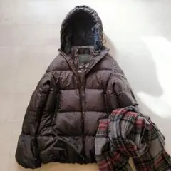 ナノユニバース × 西川ダウン ジャケット　ダークブラウン　軽量