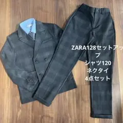 ZARA 子供用スーツしセットアップ128ネイビー