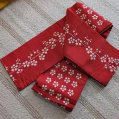 子供用　帯　リバーシブル　古着　昭和レトロ