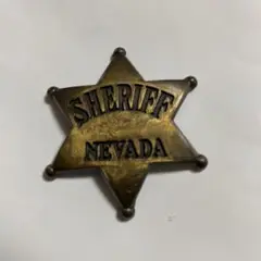 SHERIFF NEVADA 【ヴィンテージバッジ】サイズ4.5×4.5