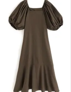 【新品】GRLグレイル 袖2Wayコットンリネンフレアワンピース[fo1706]