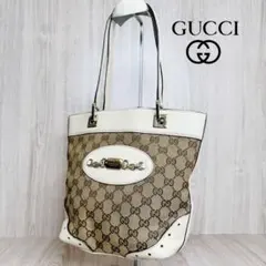 極上美品　165 GUCCI グッチ　ハンドバッグ　トートバッグ　GG柄 am4