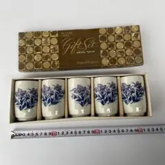昭和レトロ　湯呑み5点セット