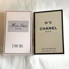 シャネル №５オードゥパルファム&ミスディオール オードゥパルファン サンプル