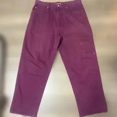 supreme baggy jean plum 32 バギー デニム プラム - メルカリ