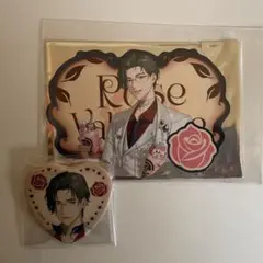 にじさんじ Rose Valentine ハート型缶バッジ 特典 五木左京