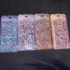 【新品・未使用】ゆめかわ ぷくぷくシール キラキラ 4枚セット