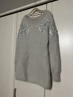 snidel アンゴラ　刺繍　ニット