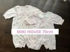 MIKI HOUSE ロンパース（70cm）2枚セット
