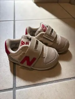 New Balance 420M ベージュ/レッド スニーカー　12cm