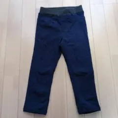 長ズボン裏起毛 100cm ネイビー ウエストゴム