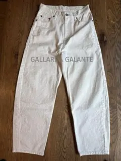 美品⭐︎日本製　ガリャルダガランテ　ホワイト　テーパードデニム