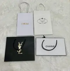Dior PRADA YSL CHANEL ショッピングバッグ4点セット