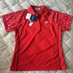 YONEX レッド ポロシャツ 未使用タグ付き