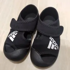 adidas ブラック サンダル 14ｃｍ