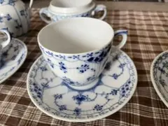 ロイヤルコペンハーゲン ブルーフルーテッド カップ&ソーサー