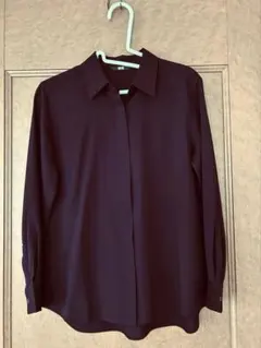 【UNIQLO】　レーヨンブラウス　レディースS ブラウン　新品未使用