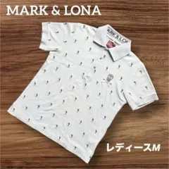 MARK&LONA マークアンドロナ ポロシャツ レディースM スカル 総柄のサムネイル