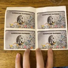 アメリカン・エキスプレス クレジットカードステッカー 4枚セット
