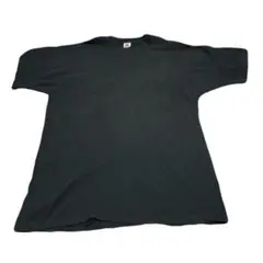 90s USA製　フルーツオブザルーム　Tシャツ　無地　ブラック　黒　プレーン