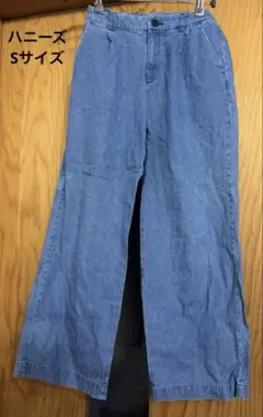 ハニーズ ライトブルー ワイドパンツ Sサイズ 美品