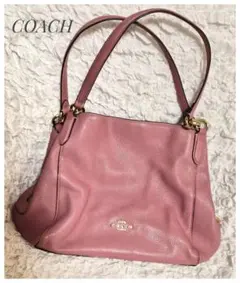 COACH コーチ ソーホー プリーテッド レザー トートバッグ ピンク Y2K 