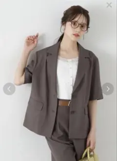 PROPORTION テーラードジャケット 半袖 グレーのサムネイル