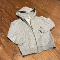 H&M キッズ ジップアップパーカー グレー 110cm
