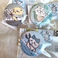 ちいかわ × くら寿司　缶バッジ 3個　ハチワレ　ラッコ　あのこ