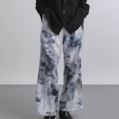 【試着のみ】【完売品】 HARE ストーンアートワイドフレアパンツ スラックス