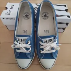 CONVERSE ALL STAR ブルー スニーカー 24cm　ポインテッド