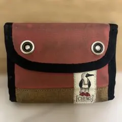 CHUMS 三つ折り財布 レッド ブラウンのサムネイル