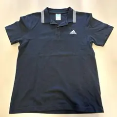 adidas ポロシャツ ブラック Mサイズ　1293番のサムネイル