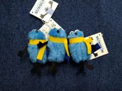 パペットスンスン ぬいぐるみマスコット　winter ver.　黄色3個セット①