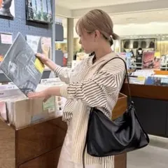 ★新品★イアパピヨネ 本革/480g 2WAYレザーショルダーバッグ ブラック