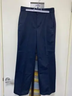 GU ネイビー ワイドパンツ サイドポケット付き