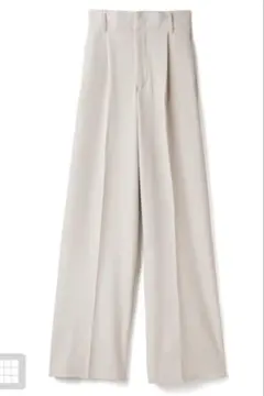 【新品】GRL センタープレスワイドタックロングパンツ アイボリー[gm615]