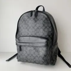 【COACH】コーチ　バックパック　リュックサック　シグネチャー　ブラック　黒のサムネイル