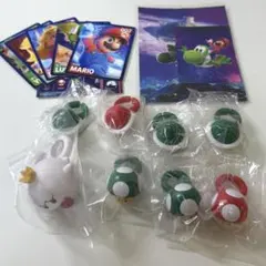 スーパーマリオ ファッションリングコレクション8体セット＆マリオカードセット
