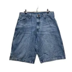 00s Wrangler カーペンターデニムショーツ ペインターパンツ メンズMのサムネイル