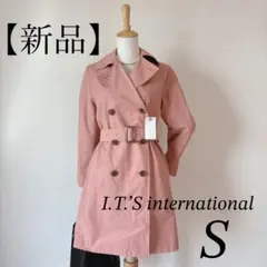 新品♡I.T.’S international トレンチコート ピンクベージュ