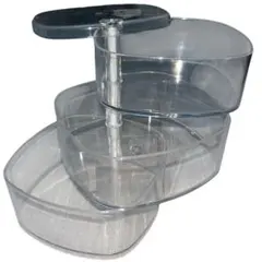 透明プラスチック製3段回転収納 便利 隙間収納 おしゃれ