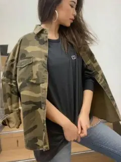 GYDA ドルマンミリタリーシャツ