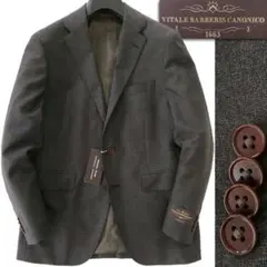 新品 ユニバーサルランゲージ CANONICO ミルド ジャケット ブレザー 茶