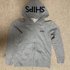 SHIPS フード付きパーカー 130サイズ グレー
