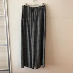 超美品　ノーブル　グレンチェックワイドパンツ
